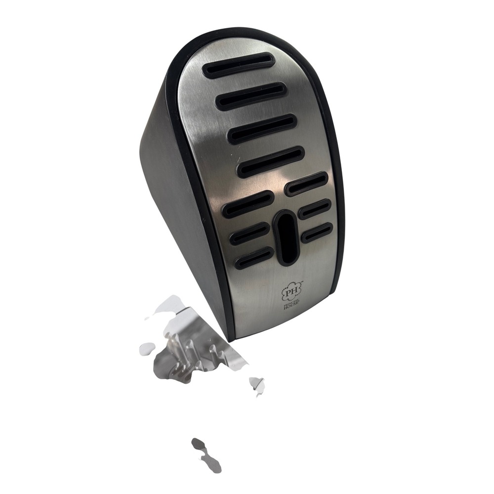 Princess House Culinario Serie Cutlery Knife Block Stainless Steel Black 12 Slot